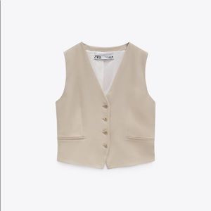 Zara classic pocketed vest